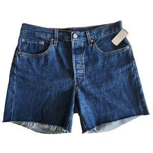 NWT Levi’s High Rise Raw Hem 5.5" Length Shorts No Stretch Cotton Size 31